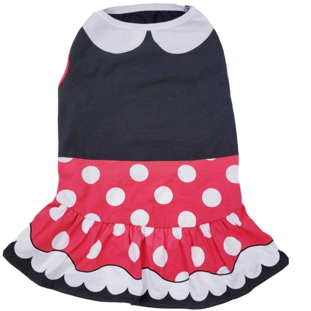 Disney Pets Minnie Mouse Pet Dog Costume Dress Size Large New No Tag